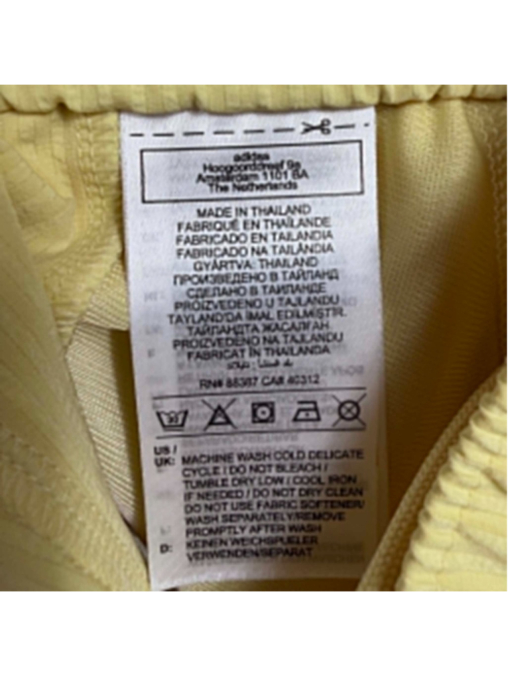 Adidas Pleated Golf Shorts Yellow Athletic Performance Womens Size Large - Picture 6 of 7